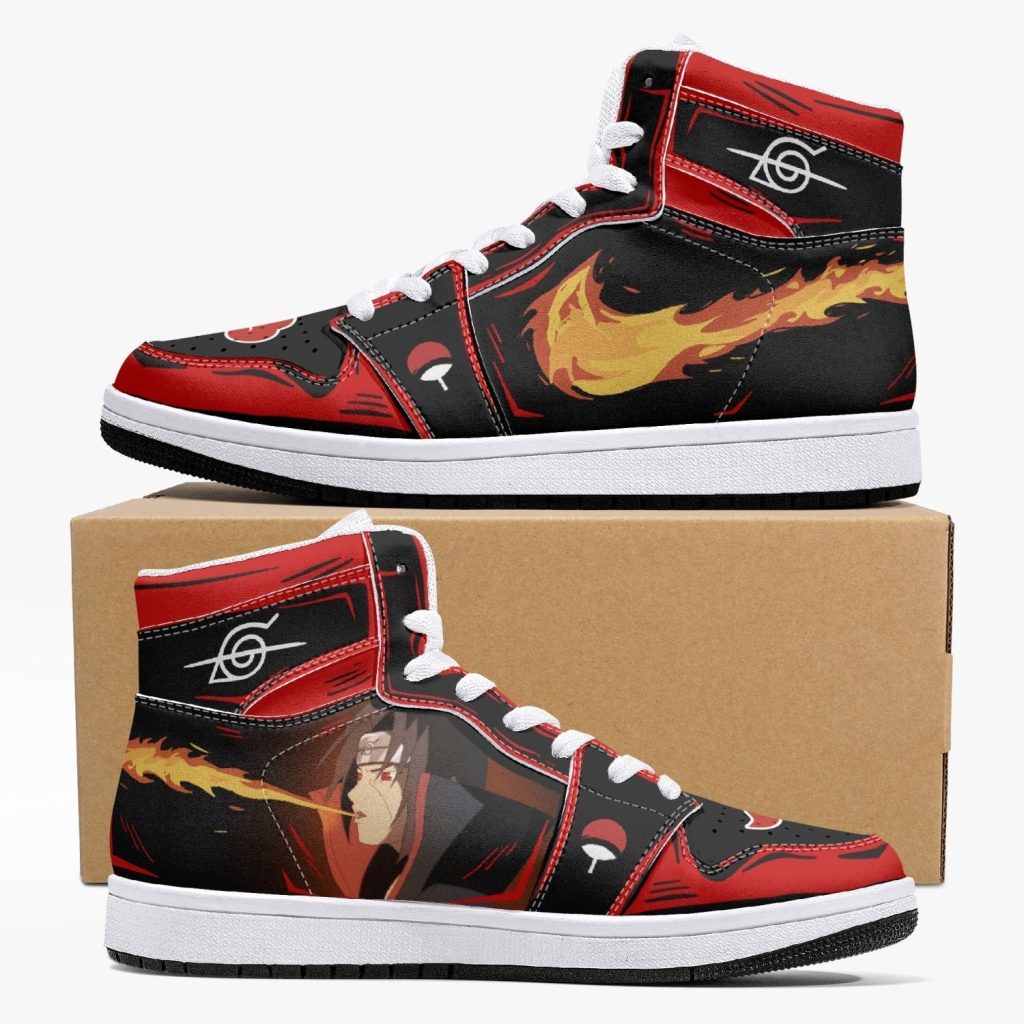itachi uchiha fireball akatsuki j force shoes 9fvq4 - Naruto Shoes