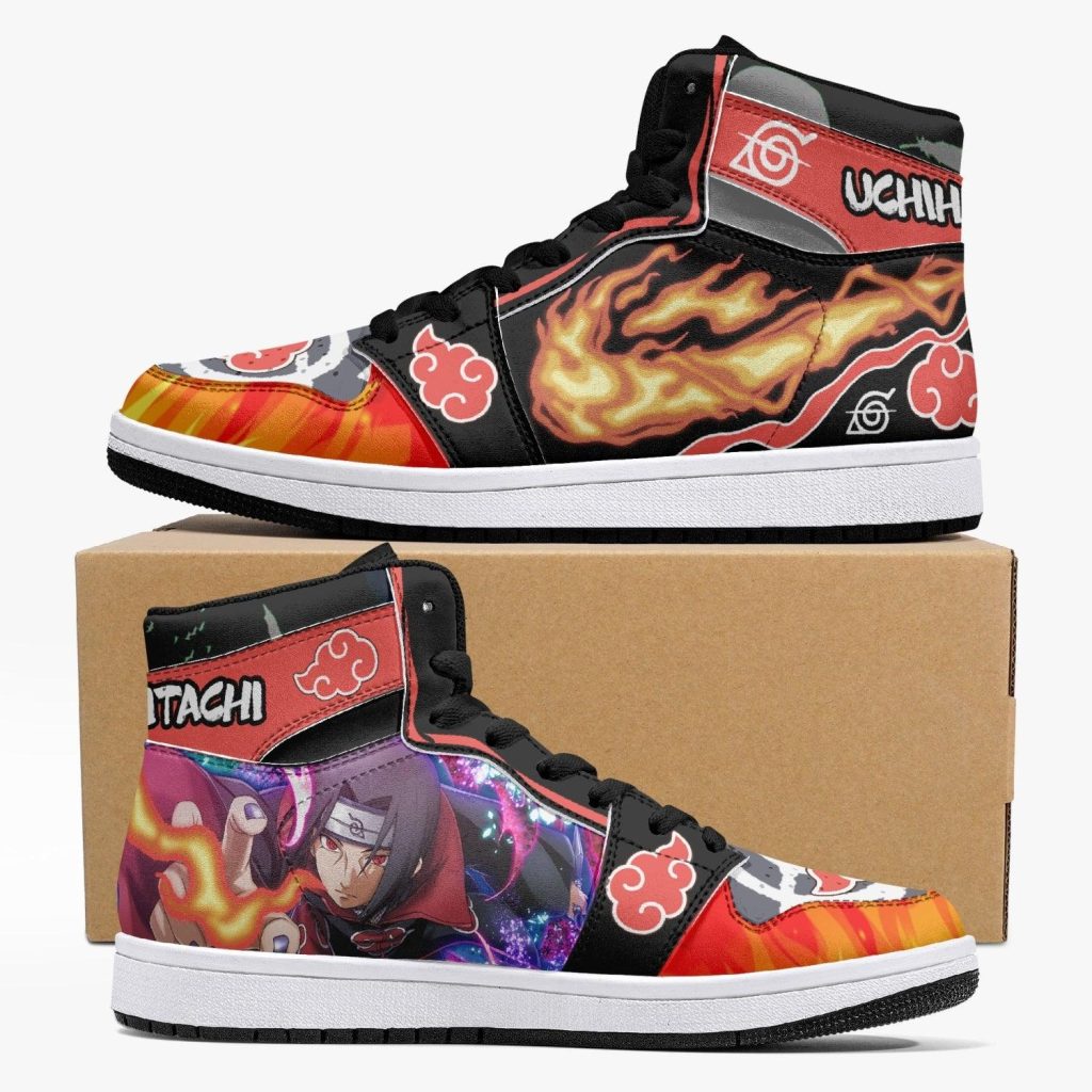 uchiha itachi akatsuki naruto shippuden j force shoes s4eow - Naruto Shoes