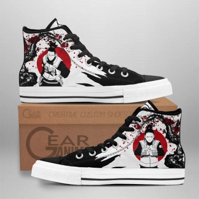 Naruto Anime Shikamaru Nara High Top Canvas Shoes