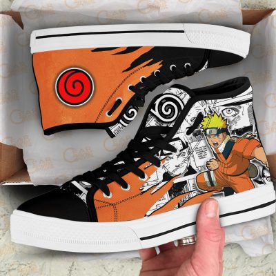 Naruto Uzumaki High Top Canvas Shoes